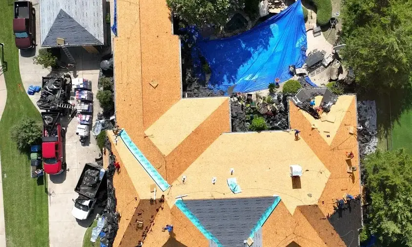 Professional Roof Repair being performed in Alpine